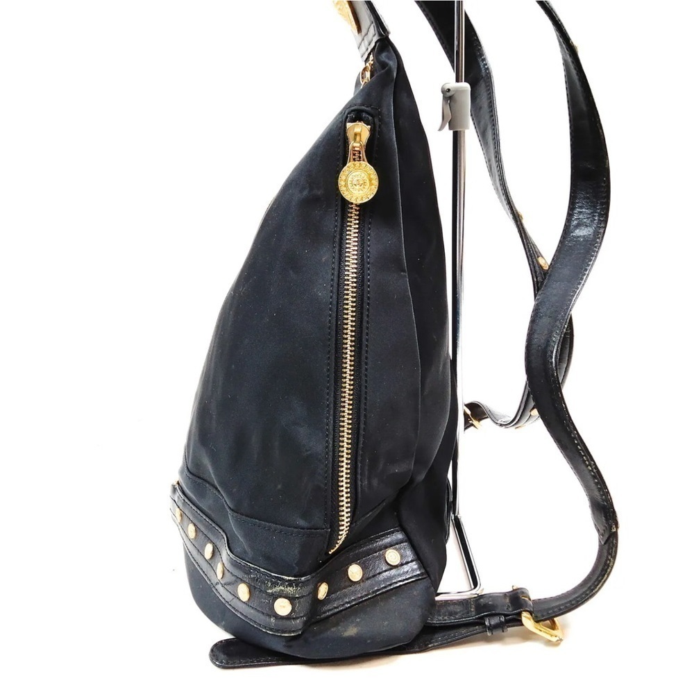 Versace Nylon/Leather Trim Backpack - Picture 3 of 11